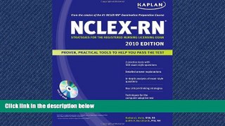 Popular Book Kaplan NCLEX-RN Exam 2010 with CD-ROM: Strategies for the Registered Nursing