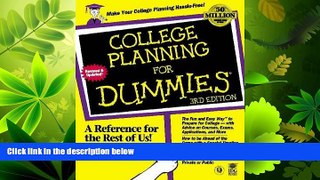 FAVORITE BOOK  College Planning For Dummies