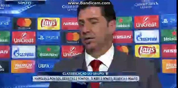 Declarações de Rui Vitória !