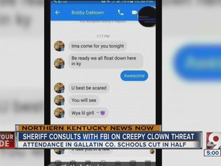 Gallatin County sheriff consulting FBI, Homeland Security on creepy clowns case