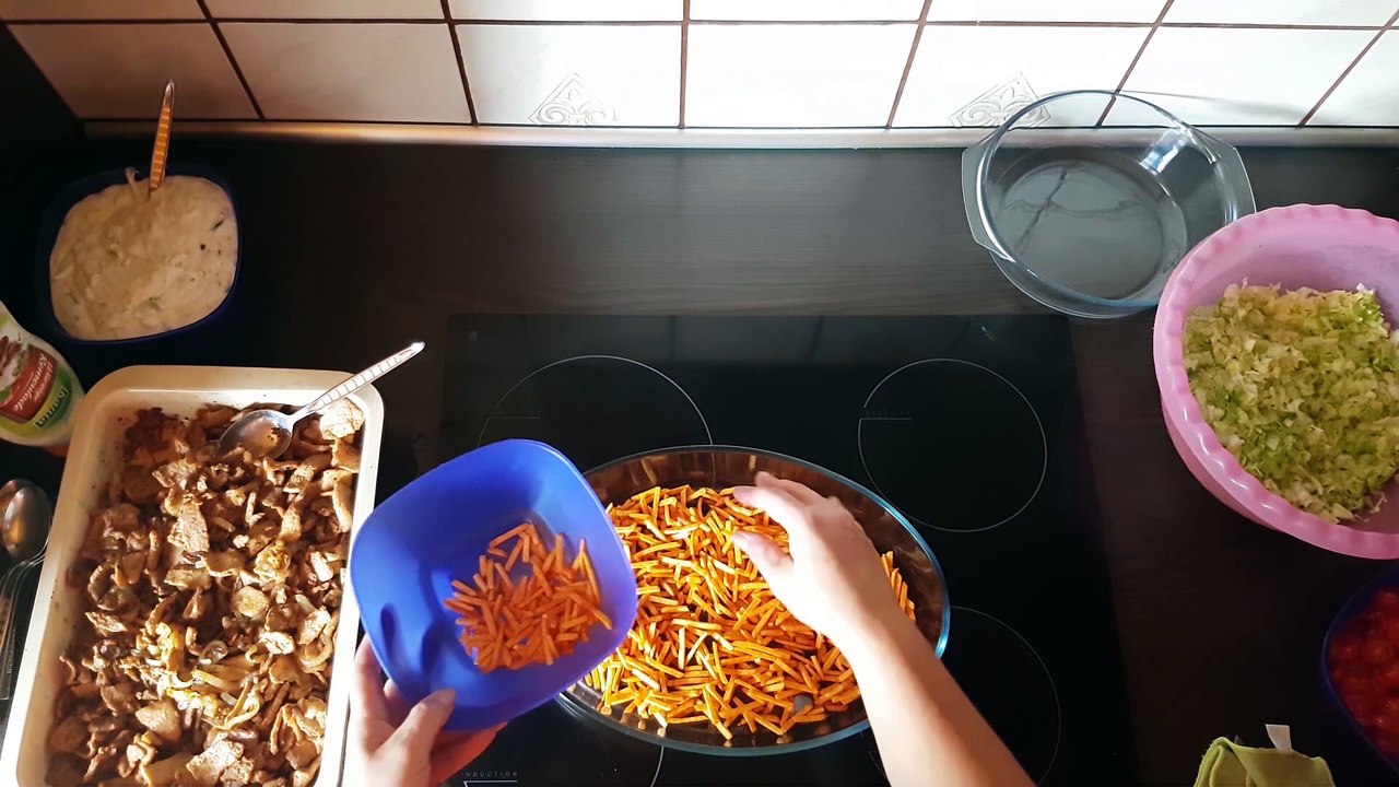 Gyros - Kartoffelsticks - Salat