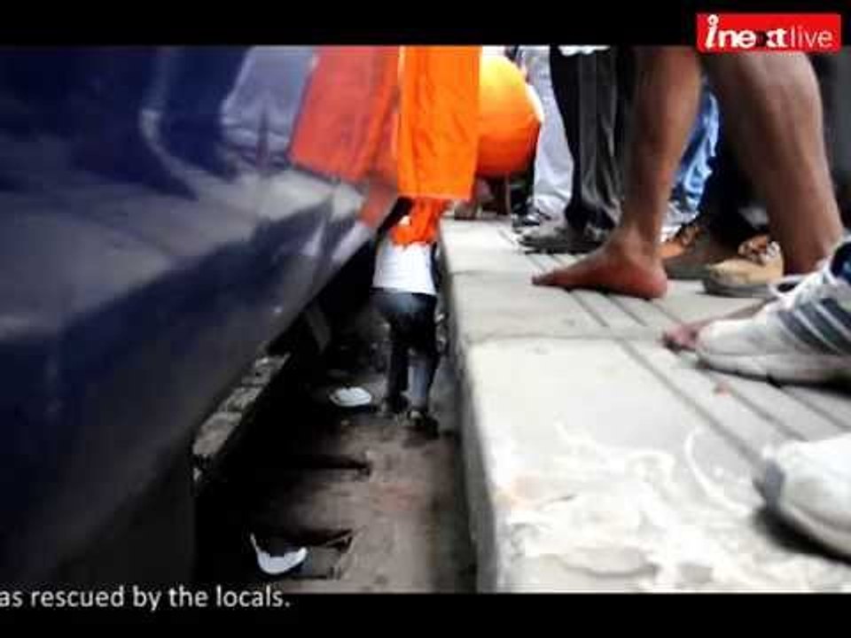 10 year old boy falls from running train
