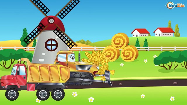 Voiture de course. Véhicules - Dessins animés pour bébés. Voiture pour enfants en français