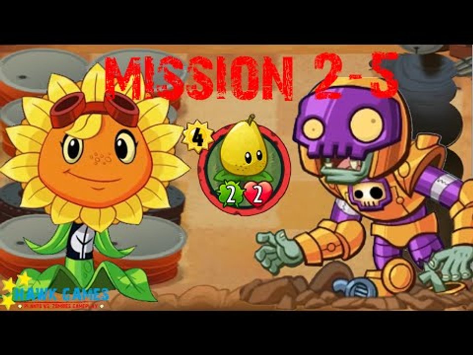 Plants vs. Zombies Heroes - Plants Mission 2: Junkyard Ambush! 2-5 BOSS [4K 60FPS]