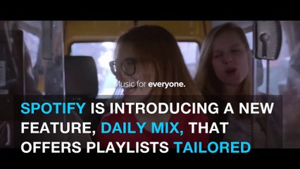 Spotify will now serve up a daily selection of personalized playlists