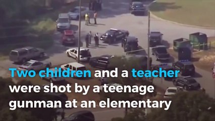 Teenager killed father before South Carolina school shooting