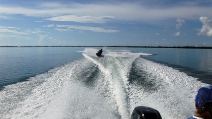 Bill tearing it up on the jetski