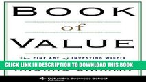 [PDF] Book of Value: The Fine Art of Investing Wisely (Columbia Business School Publishing) Full