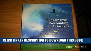 [PDF] Fundamental Accounting Principles: Volume 1 (Chapters 1-12) Full Online