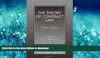 READ ONLINE The Theory of Contract Law: New Essays (Cambridge Studies in Philosophy and Law) FREE
