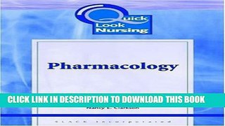 New Book Pharmacology (Quick Look Nursing)