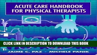 Collection Book Acute Care Handbook for Physical Therapists