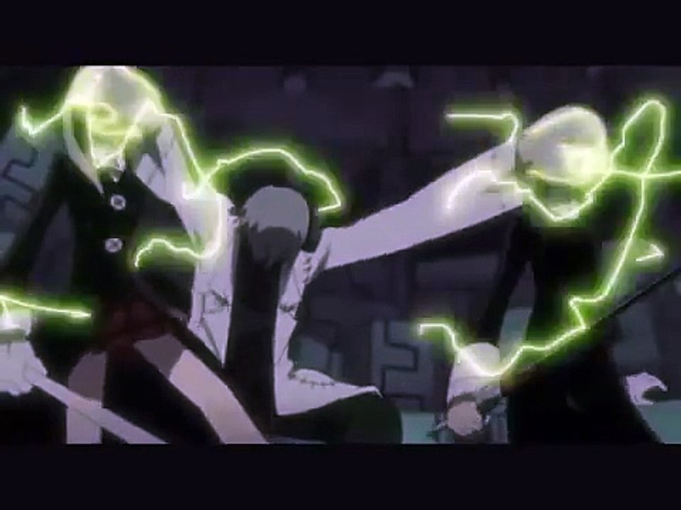 Soul Eater Maka, Chrona and Marie vs Medusa and Stein