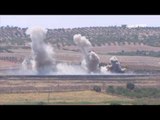 تفجيرعبوات ناسفة زرعها تنظيم داعش الإرهابي على الحدود التركية السورية