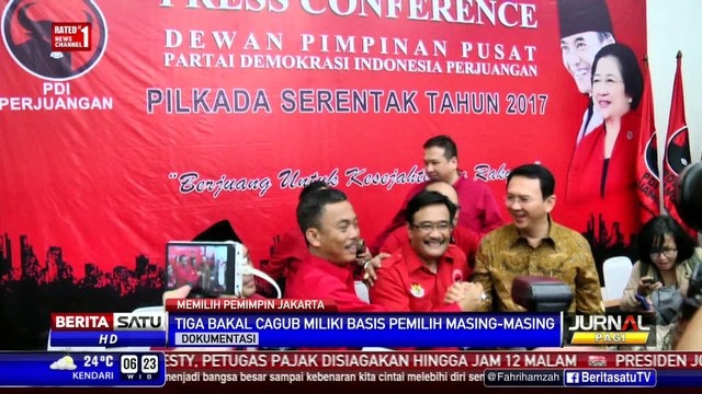 Tiga Bakal Cagub DKI Jakarta Punya Basis Pemilih Masing-Masing