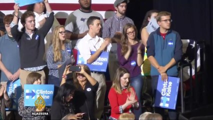 US election 2016: Clinton chases young voters