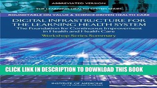 New Book Digital Infrastructure for the Learning Health System: The Foundation for Continuous