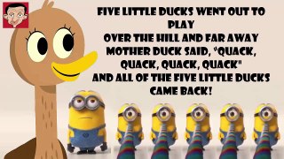 Minions Banana - Five Little Ducks 10 min Lyrics