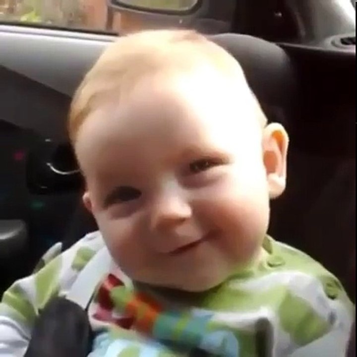 how cute baby try to sleep