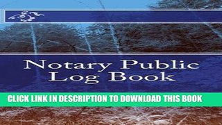 [PDF] Notary Public Log Book Full Online