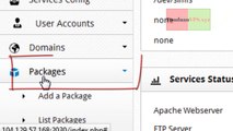 HOW TO CREATE PACKAGES IN CENTOS WEB PANEL