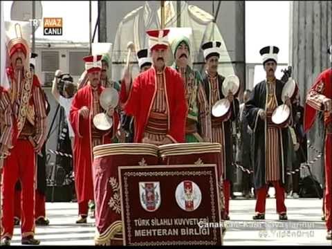 Çanakkale Kara Savaşlarının 99. Yıl Dönümü Törenleri - Mehteran Birliği Gösterisi - TRT Avaz
