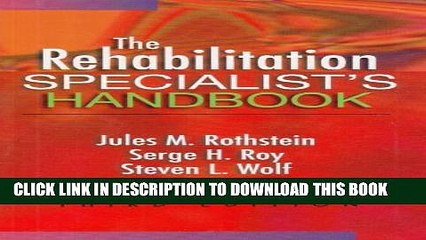 New Book The Rehabilitation Specialist s Handbook (Rehabilitation Specialist s Handbook (Rothstein))