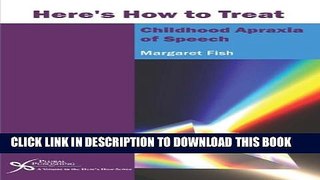 New Book Here s How to Treat Childhood Apraxia of Speech