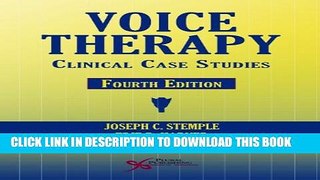 New Book Voice Therapy: Clinical Case Studies