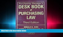 FAVORITE BOOK  Purchasing Manager s Desk Book of Purchasing Law, Third Edition