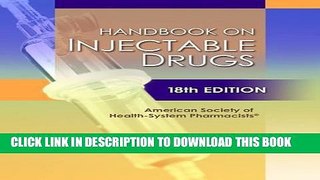 New Book Handbook on Injectable Drugs