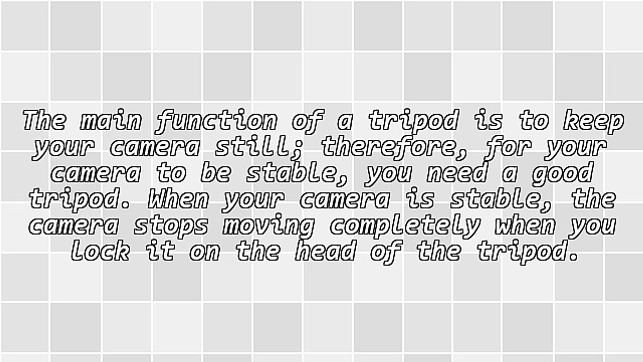 4 Reasons Why You Need A Good Tripod