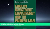 READ ONLINE Modern Investment Management and the Prudent Man Rule READ EBOOK