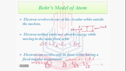 Derivation of radius of revolving electron in nth orbit