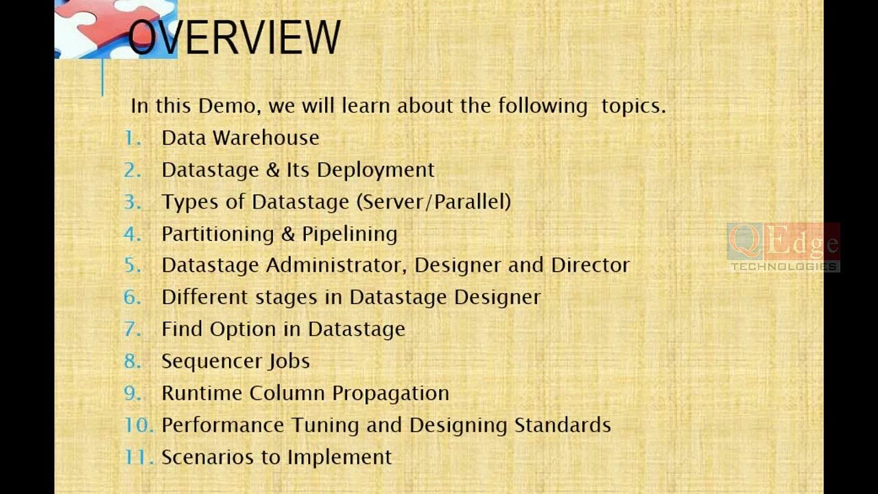 DataStage Training | DataStage Online Training | Video Tutorials