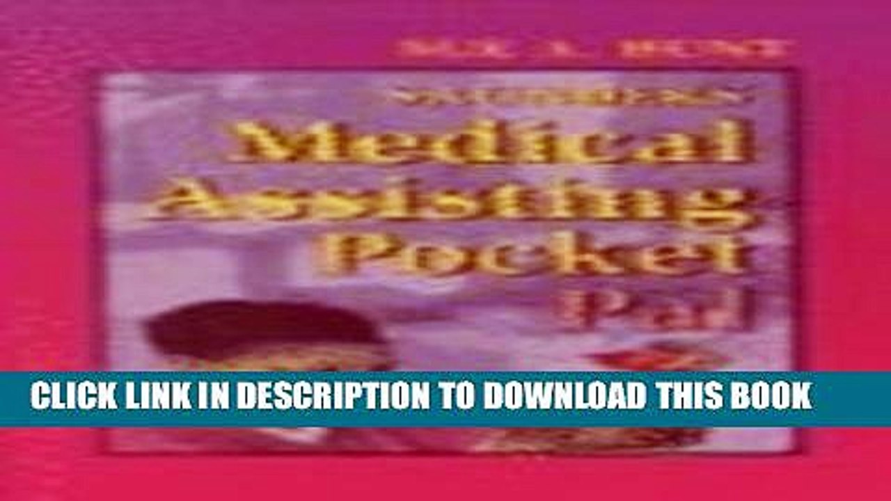 [PDF] Saunders Fundamentals of Medical Assisting, Pocket Pal Full Online