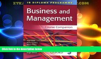 Big Deals  IB Business and Management Course Companion (IB Diploma Programme)  Free Full Read Most