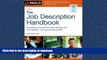EBOOK ONLINE The Job Description Handbook READ PDF BOOKS ONLINE