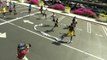 Usain Bolt face à James Corden, Owen Wilson et leur équipe de journaliste sur 100m