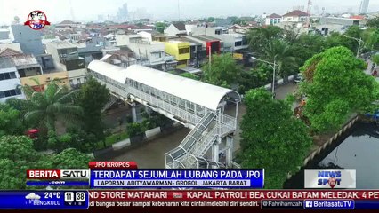 Kondisi JPO Jembatan Genit Memprihatinkan