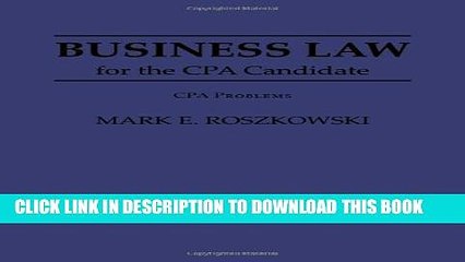 [PDF] Business Law for the Cpa Candidate: Cpa Problems Popular Online
