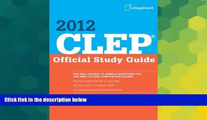 Big Deals  CLEP Official Study Guide 2012 (College Board CLEP: Official Study Guide)  Best Seller