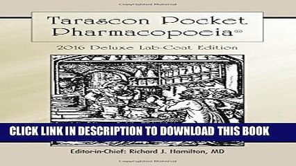 New Book Tarascon Pocket Pharmacopoeia 2016 Deluxe Lab-Coat Edition