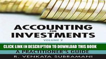 [PDF] Accounting for Investments, Fixed Income Securities and Interest Rate Derivatives: A