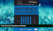 FAVORIT BOOK Procurement Reengineering (Purchasing Excellence Series) READ NOW PDF ONLINE