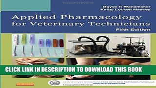 New Book Applied Pharmacology for Veterinary Technicians, 5e