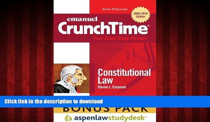 FAVORIT BOOK CrunchTime: Constitutional Law (Print + eBook Bonus Pack): Constitutional Law