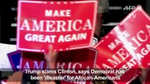 Trump says Clinton a 'disaster' for African-American communities