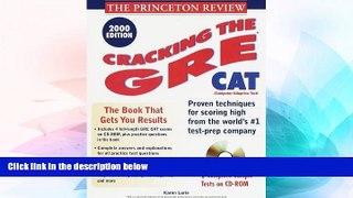 Big Deals  Princeton Review: Cracking the GRE CAT with Sample Tests on CD-ROM, 2000 Edition  Best