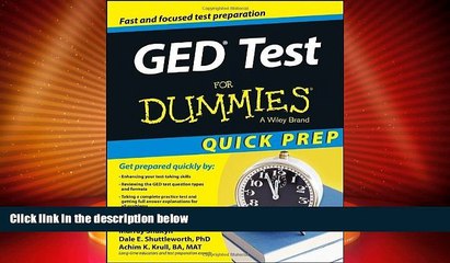 Big Deals  GED Test For Dummies, Quick Prep  Best Seller Books Best Seller